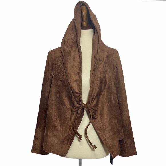 Blank NYC Faux Suede Long Sleeve Hoodie - Picture 15 of 15